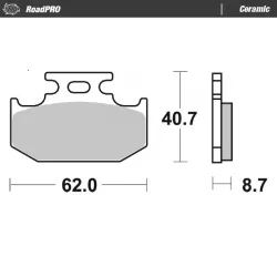 Τακάκια φρένων MOTO-MASTER BRAKE PAD CERAMIC YAMAHA XT 250 23