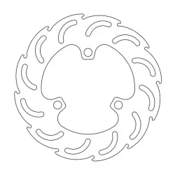 Δισκόπλακα MOTO-MASTER FLAME REAR DISC HONDA TRX 450 ER Δισκόπλακα MOTO-MASTER FLAME REAR DISC HONDA TRX 450 ER