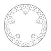 Πίσω δισκόπλακα μοτοσυκλέτας MOTO-MASTER BRAKE DISC FIX HALO REAR HONDA CRF 1100 L ABS