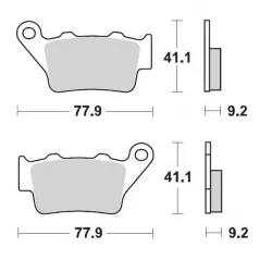 Τακάκια φρένων MOTO-MASTER BRAKEPAD 093212 Τακάκια φρένων MOTO-MASTER BRAKEPAD 093212