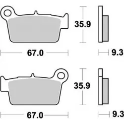 Τακάκια φρένων MOTO-MASTER NITRO για MR 200 23 Τακάκια φρένων MOTO-MASTER NITRO για MR 200 23