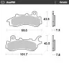 Τακάκια φρένων MOTO-MASTER BRAKE PAD CERAMIC HONDA CB 125 F CBS 23
