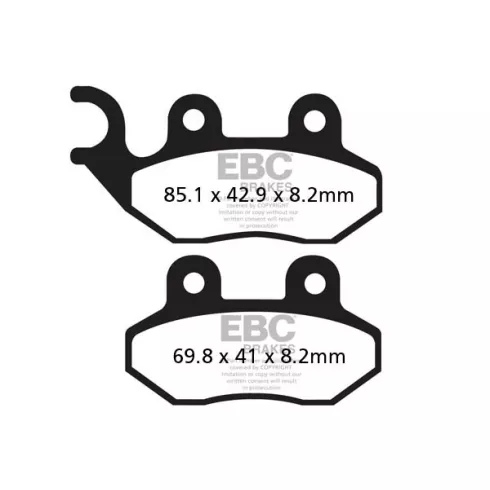 Τακάκια μοτοσυκλέτας EBC SINTERED HH FA264HH Τακάκια μοτοσυκλέτας EBC SINTERED HH FA264HH