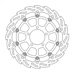 Δισκόπλακα MOTO-MASTER BRAKE ROTOR FLOAT FLAME KAWASAKI ZX-10 R 1000 ABS 23