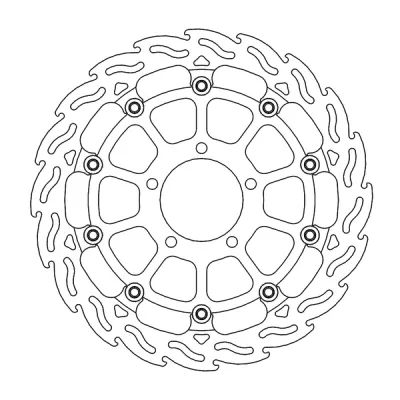 Δισκόπλακα MOTO-MASTER BRAKE ROTOR FLOAT FLAME KAWASAKI ZX-10 R 1000 ABS 23