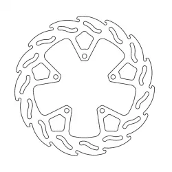 Πίσω δισκόπλακα μοτοσυκλέτας MOTO-MASTER BRAKE DISC FIX FLAME REAR Πίσω δισκόπλακα μοτοσυκλέτας MOTO-MASTER BRAKE DISC FIX FLAME REAR