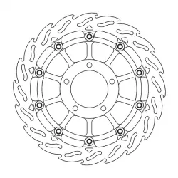 Δισκόπλακα MOTO-MASTER BRAKE ROTOR FLOAT ROUND TRIUMPH TIGER 1050 ABS