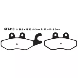 Τακάκια μοτοσυκλέτας EBC SFA ORG SCOOTER SFA418 Τακάκια μοτοσυκλέτας EBC SFA ORG SCOOTER SFA418