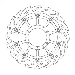 Δισκόπλακα MOTO-MASTER FLAME RACE FR LEFT 5 5mm CBR 1000 RR ABS 16