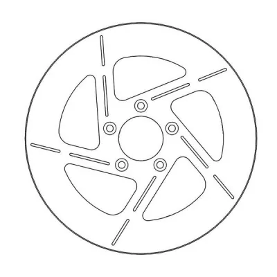 Δισκόπλακα MOTO-MASTER BRAKE ROTOR FIX ROUND LEFT Harley Davidson FLS 1690 14