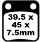 Τακάκια μοτοσυκλέτας EBC SINTERED HH FA054HH thumb