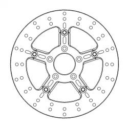 Δισκόπλακα MOTO-MASTER BRAKE ROTOR FLOAT ROUND Harley Davidson FLS 1690 Δισκόπλακα MOTO-MASTER BRAKE ROTOR FLOAT ROUND Harley Davidson FLS 1690