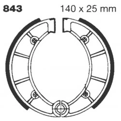 Σιαγώνες φρένου μοτοσυκλέτας EBC 843G