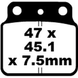 Τακάκια μοτοσυκλέτας EBC BRAKE PAD CARBON TT DIRT Τακάκια μοτοσυκλέτας EBC BRAKE PAD CARBON TT DIRT