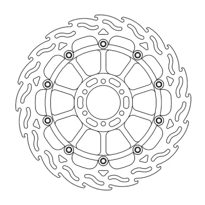 Δισκόπλακα MOTO-MASTER BRAKE ROTOR FLOAT FLAME APRILIA TUONO V4 1100 RR ABS 22-23