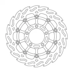 Δισκόπλακα MOTO-MASTER FLAME LEFT FR DISC MV AGUSTA.