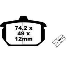 Τακάκια μοτοσυκλέτας EBC SINTERED HH FA078HH