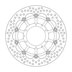 Δισκόπλακα MOTO-MASTER HALO FRONT DISC HONDA CBR 600 F 07