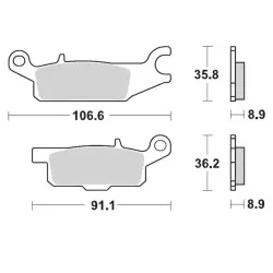 Τακάκια φρένων MOTO-MASTER BRAKE PAD SINTER ATV NITR Τακάκια φρένων MOTO-MASTER BRAKE PAD SINTER ATV NITR