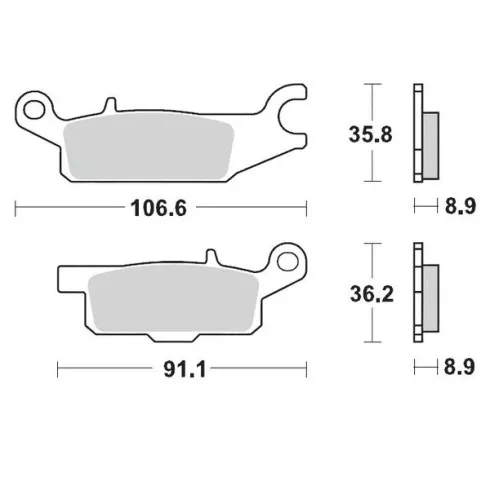 Τακάκια φρένων MOTO-MASTER BRAKE PAD SINTER ATV NITR Τακάκια φρένων MOTO-MASTER BRAKE PAD SINTER ATV NITR