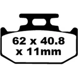 Τακάκια μοτοσυκλέτας EBC BRAKE PAD CARBON TT DIRT Τακάκια μοτοσυκλέτας EBC BRAKE PAD CARBON TT DIRT