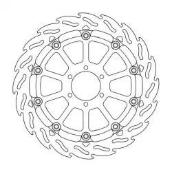 Δισκόπλακα MOTO-MASTER BRAKE ROTOR FLOAT FLAME RACE BMW S 1000 XR ABS