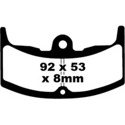 Τακάκια μοτοσυκλέτας EBC FA SER ORGANIC FA080 Τακάκια μοτοσυκλέτας EBC FA SER ORGANIC FA080