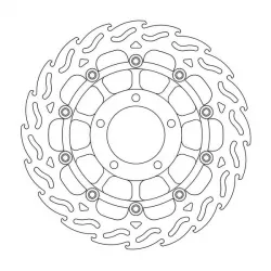 Δισκόπλακα MOTO-MASTER FLAME LEFT FR DISC TRIUMPH SPEED FOUR 600