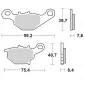 Τακάκια φρένων MOTO-MASTER BRAKEPAD 094811 thumb