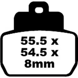 Τακάκια μοτοσυκλέτας EBC SFA ORG SCOOTER SFA425