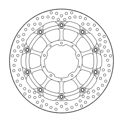Δισκόπλακα MOTO-MASTER BRAKE DISC HALO T-FLOATER HONDA CBR 1000 RR 21