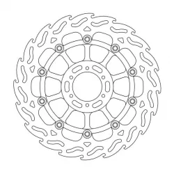 Δισκόπλακα MOTO-MASTER FLAME LEFT FR DISC HONDA CBR 900 RR 99
