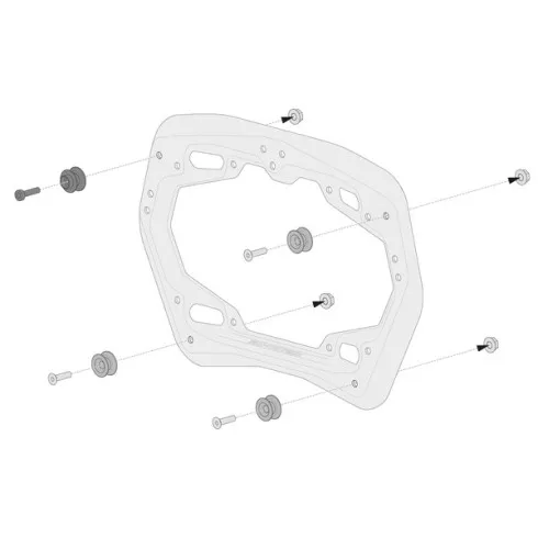 Σετ στερέωσης για πλαϊνές βαλίτσες SW-MOTECH ADPT KIT PRO SIDE CARRIER Σετ στερέωσης για πλαϊνές βαλίτσες SW-MOTECH ADPT KIT PRO SIDE CARRIER