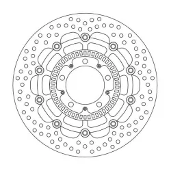 Δισκόπλακα MOTO-MASTER BRAKE ROTR FLOAT ROUND ABS-FIT.