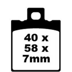 Τακάκια μοτοσυκλέτας EBC SFA ORG SCOOTER SFA047 Τακάκια μοτοσυκλέτας EBC SFA ORG SCOOTER SFA047