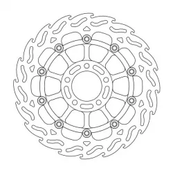 Δισκόπλακα μοτοσυκλέτας MOTO-MASTER FLAME FRONT DISC L GSX-R 1100 98