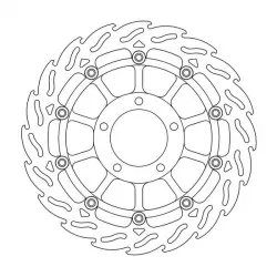 Δισκόπλακα MOTO-MASTER MOTO M.FRL FLAME TRIT1050
