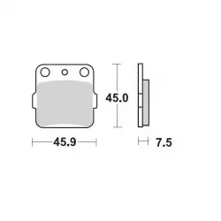 Τακάκια φρένων MOTO-MASTER BRAKEPAD 091412 Τακάκια φρένων MOTO-MASTER BRAKEPAD 091412