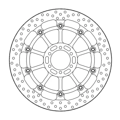 Δισκόπλακα MOTO-MASTER BRAKE DISC HALO T-FLOATER BMW S 1000 HP4 Race 18