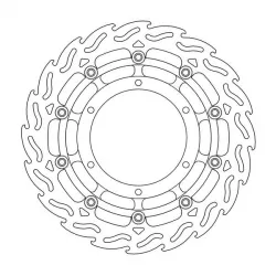 Δισκόπλακα MOTO-MASTER FLAME LEFT FR DISC YAMAHA XT 660 X 16