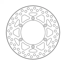 Πίσω δισκόπλακα μοτοσυκλέτας MOTO-MASTER BRAKE DISC VINT REAR KAWASAKI KLX 300 R 03-07