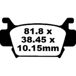 Τακάκια μοτοσυκλέτας EBC BRAKE PAD CARBON TT DIRT Τακάκια μοτοσυκλέτας EBC BRAKE PAD CARBON TT DIRT