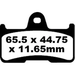 Τακάκια μοτοσυκλέτας EBC BRAKE PAD CARBON TT DIRT