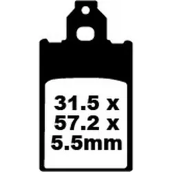 Τακάκια μοτοσυκλέτας EBC SFA ORG SCOOTER SFA116