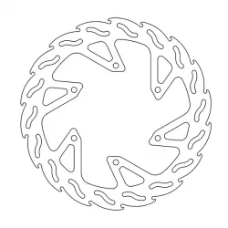 Δισκόπλακα MOTO-MASTER BRAKE ROTOR FLAME YAMAHA SR 400 17