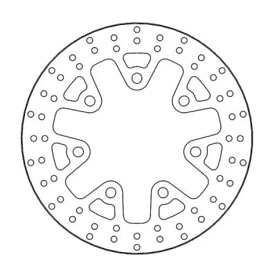 Δισκόπλακα MOTO-MASTER BRAKE ROTOR FIX ROUND L/R Harley Davidson FLHTKSE 1923 ABS 21