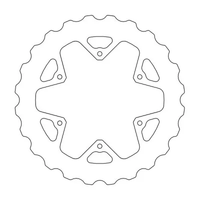 Δισκόπλακα MOTO-MASTER BRAKE ROTOR FIX WAVE MUD FANTIC XE 125 23