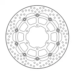 Δισκόπλακα MOTO-MASTER BRAKE ROTOR FLOAT ROUND GSX-R 1000 R ABS Δισκόπλακα MOTO-MASTER BRAKE ROTOR FLOAT ROUND GSX-R 1000 R ABS