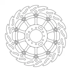 Δισκόπλακα MOTO-MASTER BRAKE ROTOR FLAME LEFT HONDA CB 1100 EX ABS 15