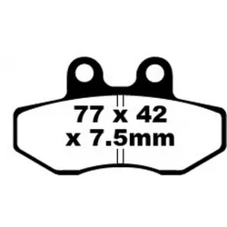 Τακάκια μοτοσυκλέτας EBC FA SER ORGANIC FA167